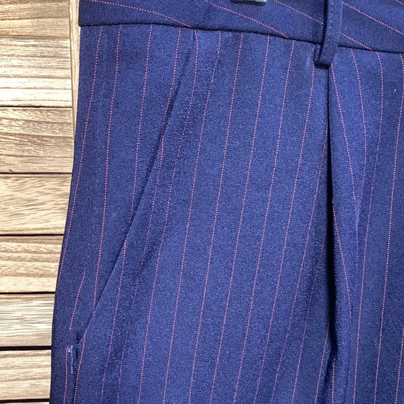 Forever 21 Blue Red Stripe Pants L - Picture 3 of 9